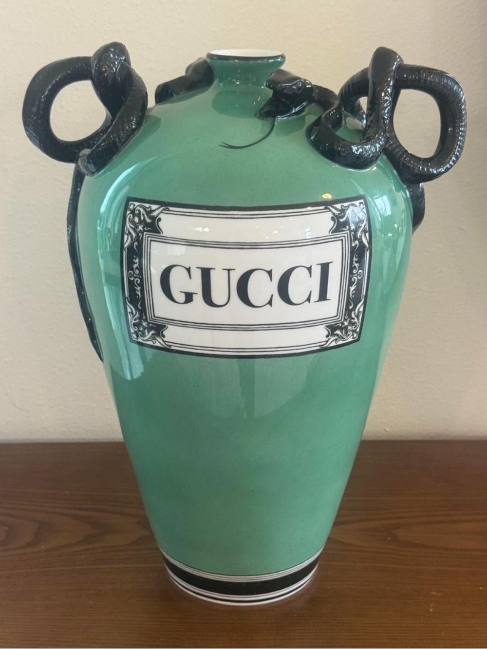 Gucci Décor Richard Ginori Gucci Vintage Snake Porcelain Vase